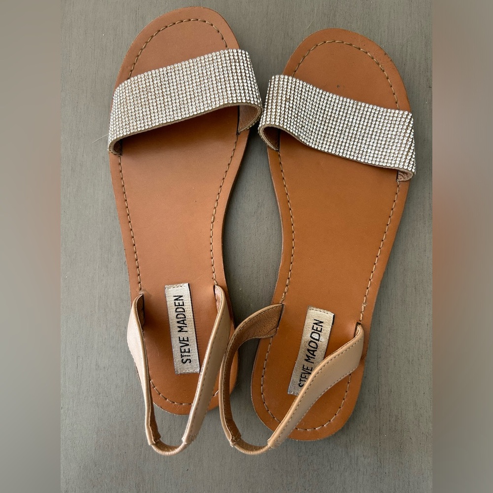Steve Madden rhinestone sandals